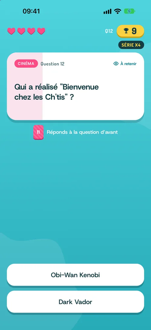 Une question en cours : on lit la nouvelle question et on répond à la précédente